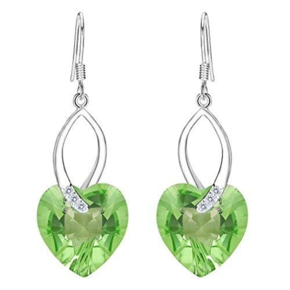 EleQueen 925 Sterling Silver CZ Love Heart